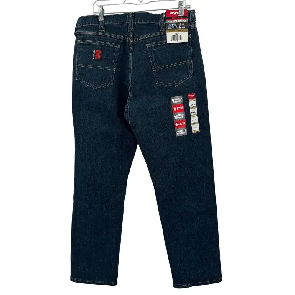 NWT WRANGLER RIGGS WORKWEAR ADVANCED COMFORT FIVE POCKET JEAN